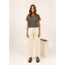 Pantalon droit Aline blanc