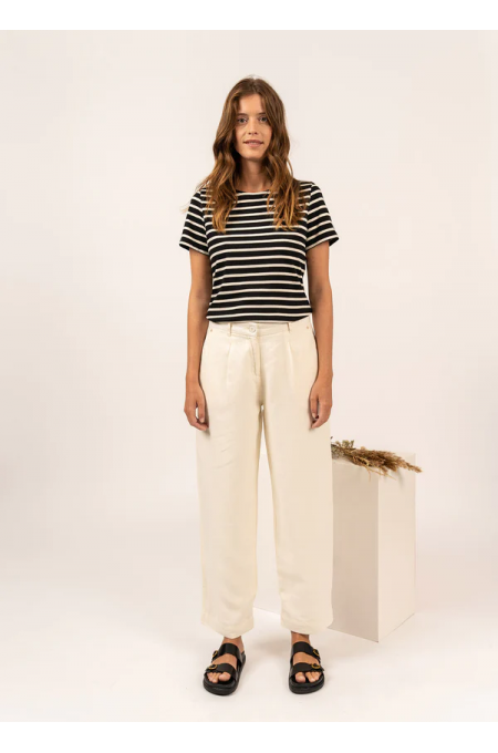 Pantalon droit Aline blanc