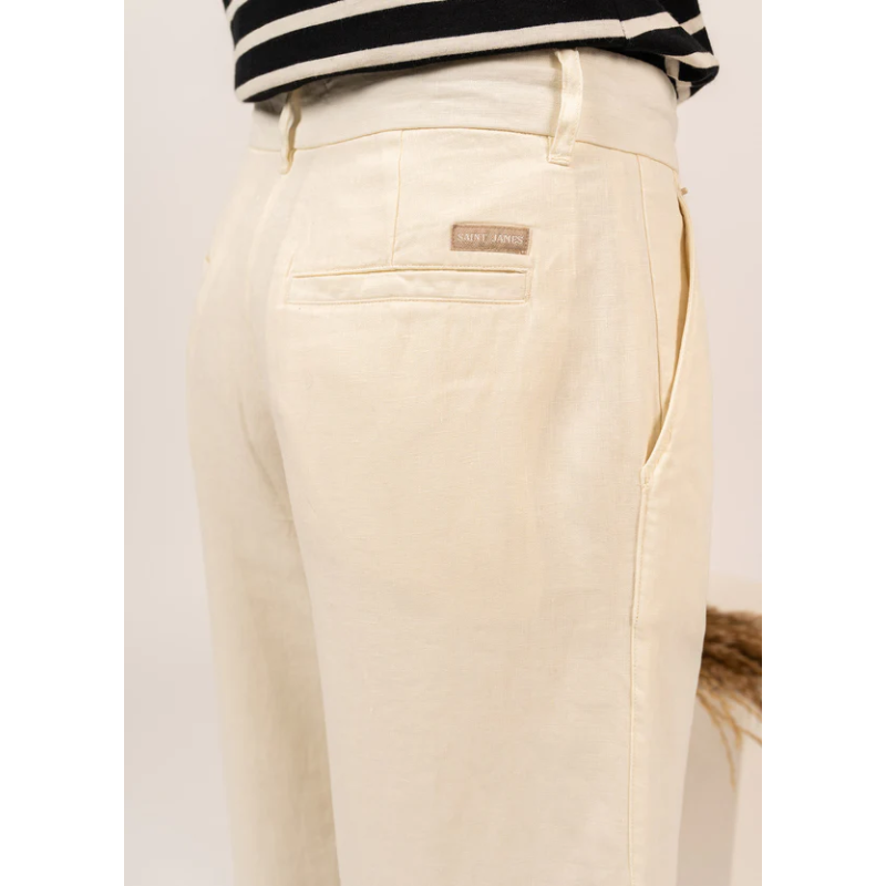 Pantalon droit Aline blanc