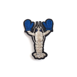 Broche brodée Homard avec gants