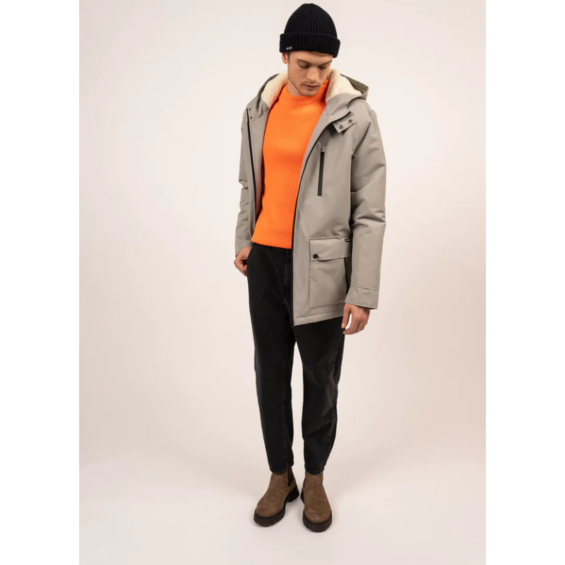 Parka St Gaetan imperméable gris