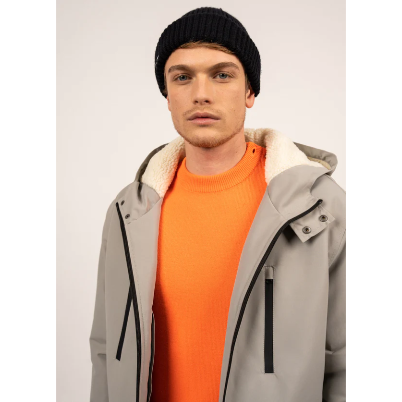 Parka St Gaetan imperméable gris