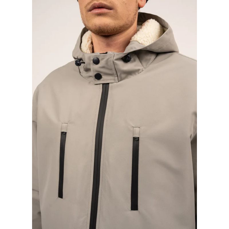 Parka St Gaetan imperméable gris