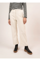 Pantalon Tess velours blanc d'hiver