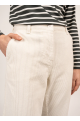 Pantalon Tess velours blanc d'hiver