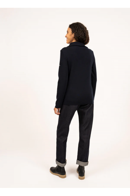 Pull Passerelle col camionneur navy