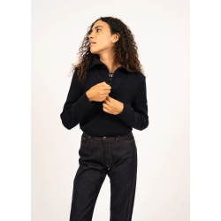 Pull Passerelle col camionneur navy