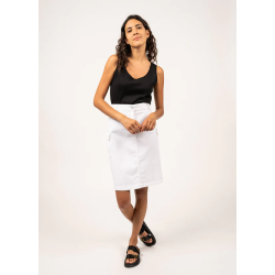 Jupe Veronica à poches blanc