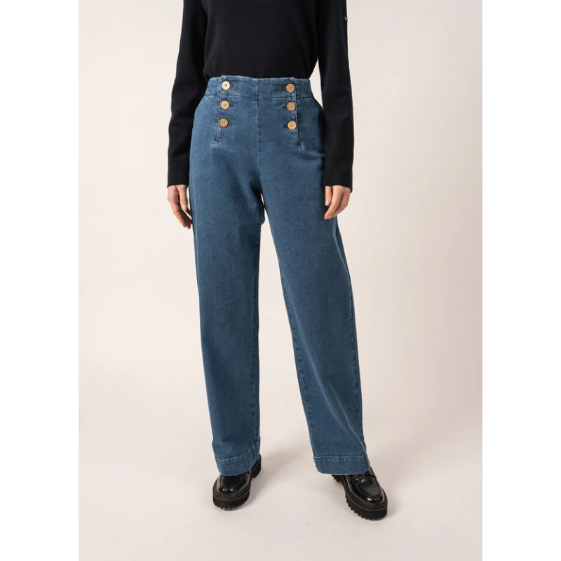 Pantalon à ponts Torie en denim
