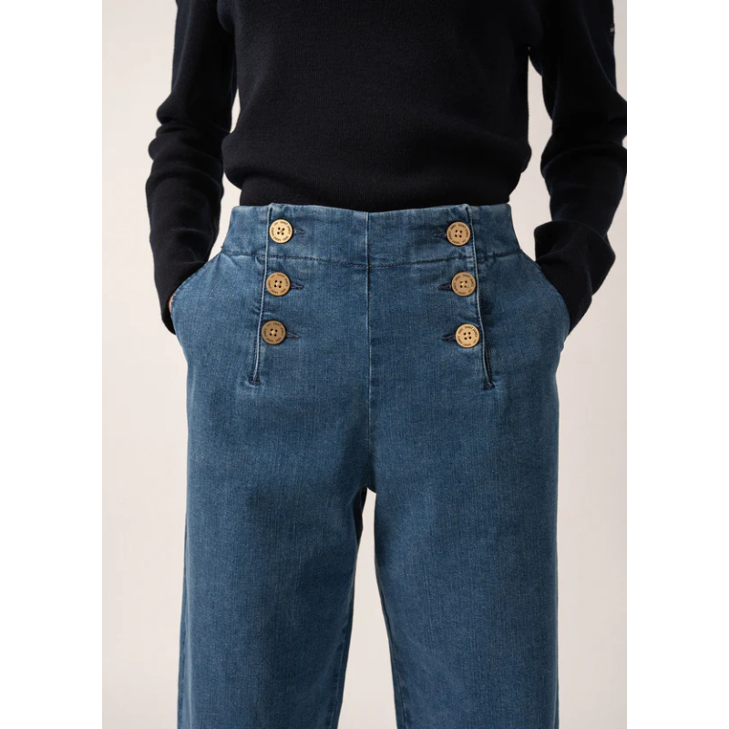 Pantalon à ponts Torie en denim