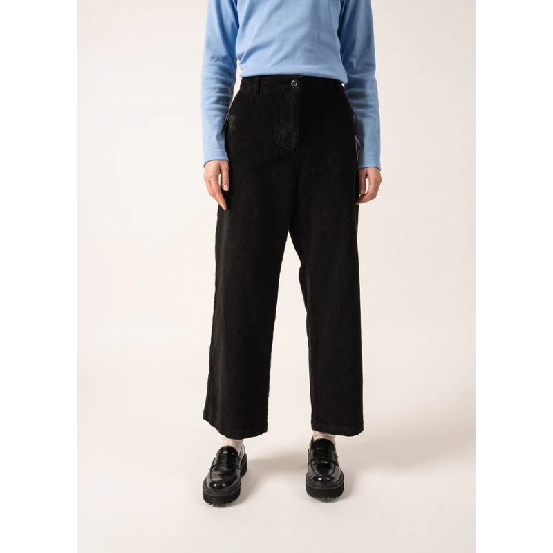 Pantalon en velours Tess Noir