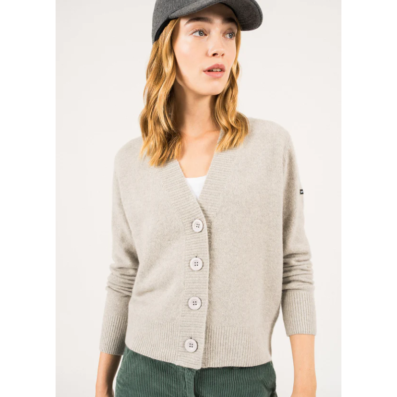 Gilet en laine Belfast Gris clair