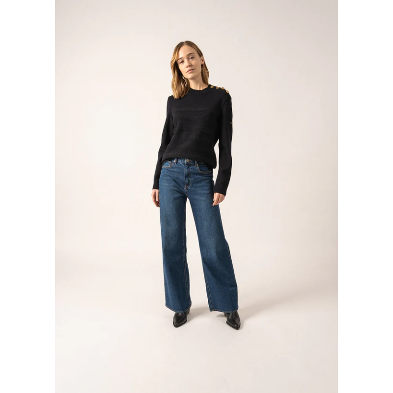 Pull esprit marin rayé Gala Navy