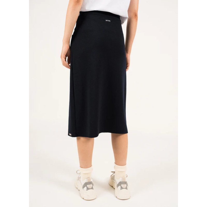 Jupe droite boutonnée en laine Ile Lacroix SAINT JAMES x Romain Brifault