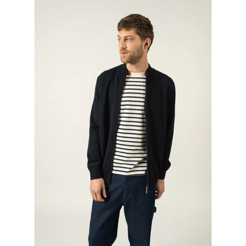 Cardigan zippé Colorado Navy