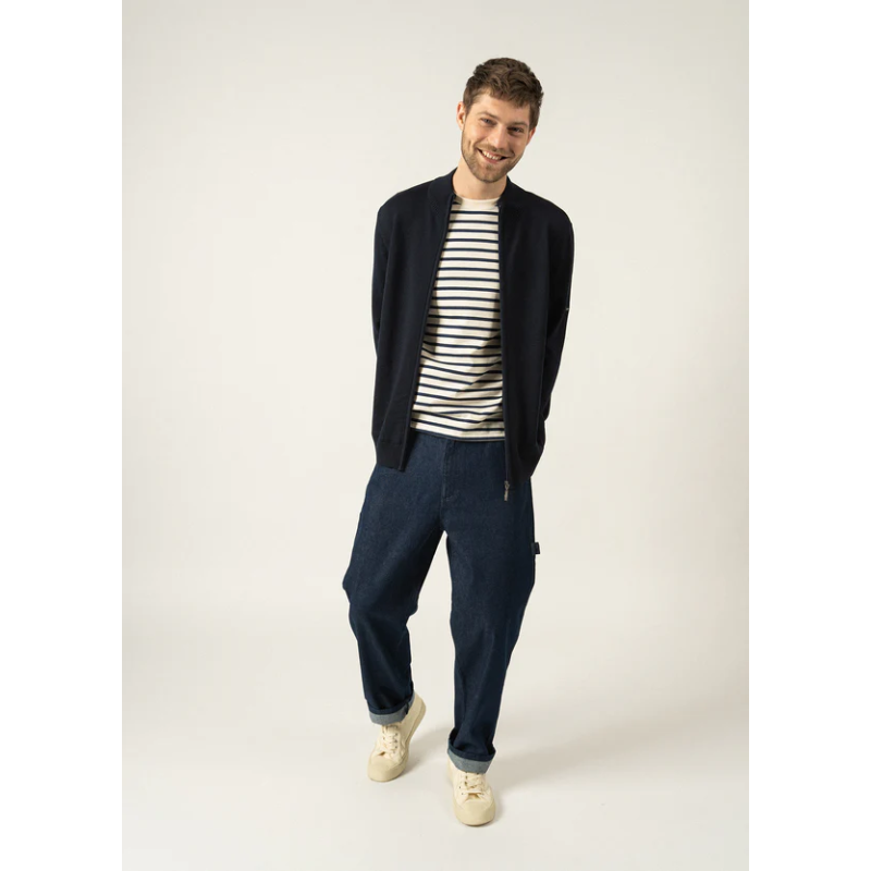 Cardigan zippé Colorado Navy