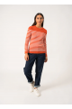 Pull marin rayé Marée Basket/Neige