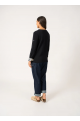 Pull Quille Laine et Coton Navy