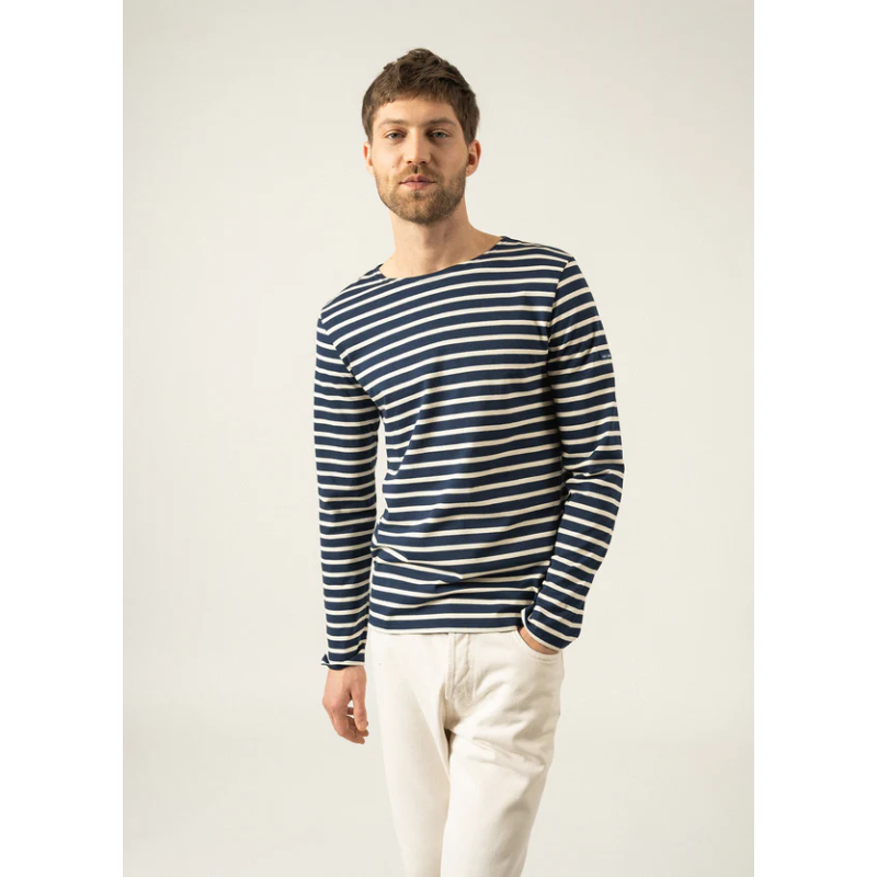 Marinière mixte Minquiers Marine/Ecru