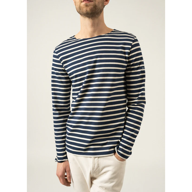 Marinière mixte Minquiers Marine/Ecru