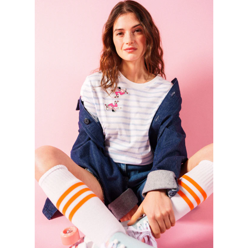 Ecusson thermocollant Femme à roller