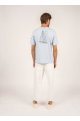 T-shirt coton Pima motif bateau Cédric ciel