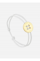 Bracelet bouton Or/Blanc