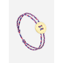 Bracelet bouton Or/Tricolore
