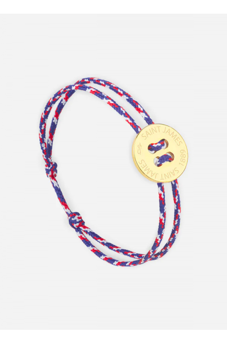 Bracelet bouton Or/Tricolore