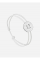 Bracelet bouton Argent/Blanc