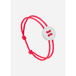 Bracelet bouton Argent/Rouge SAINT JAMES x Le Vent à la française