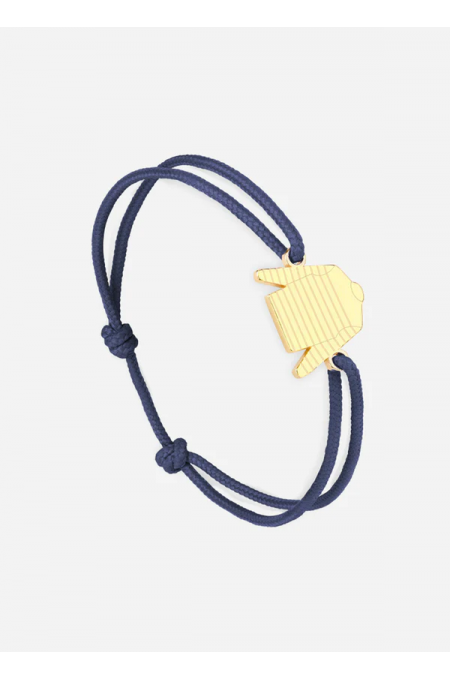 Bracelet Marinière Or/Marine
