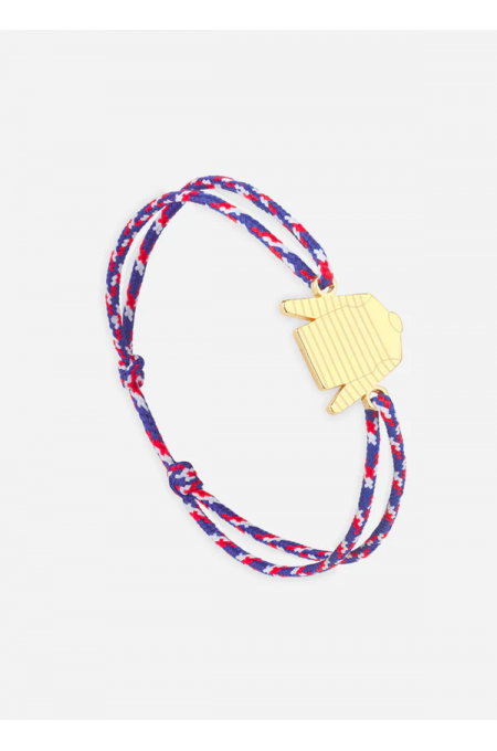 Bracelet marinière Or/Tricolore