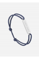 Bracelet logo Argent/Marine