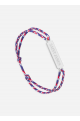 Bracelet logo Argent/Tricolore