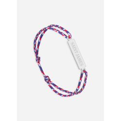Bracelet logo Argent/Tricolore