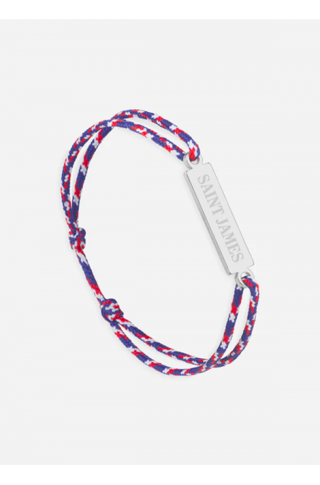 Bracelet logo Argent/Tricolore