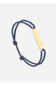 Bracelet logo Or/Marine