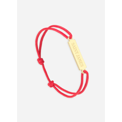 Bracelet logo Or/Rouge SAINT JAMES x Le Vent à la française