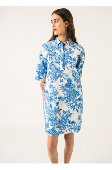Robe Chemise Soleil Azur SAINT JAMES x Lilly Pulitzer