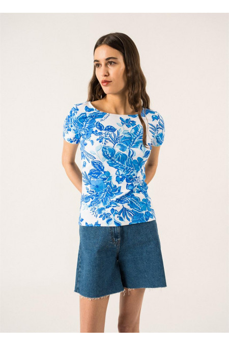 T-shirt garde-côte soleil azur SAINT JAMES x Lilly Pulitzer
