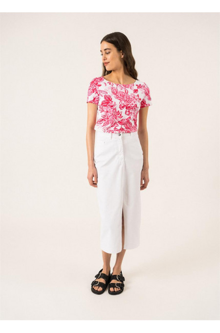 T-shirt garde-côte soleil rose SAINT JAMES x Lilly Pulitzer