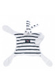 Doudou lapin Blanc/Marine