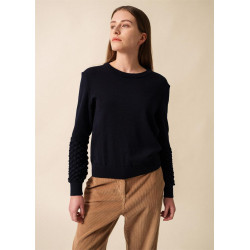 Pull en laine Cluses Navy -...