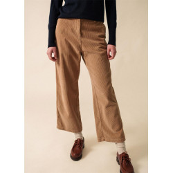 Pantalon Tess velours beige...