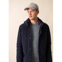 Casquette en maille gris -...