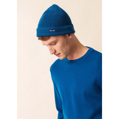 Bonnet perle en Laine lac -...