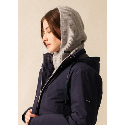 Cagoule en Laine gris -...