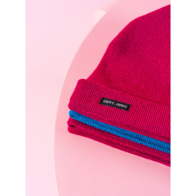 Bonnet en Laine uni Magenta...