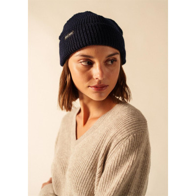 Bonnet uni en Laine Perlé...